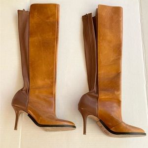 Maison Martin Margiela Boots over the Knee Stretch Back Two Tone Heels